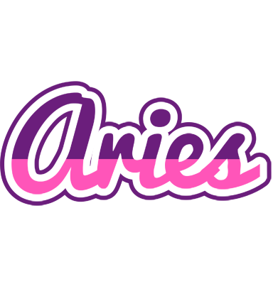 Aries cheerful logo