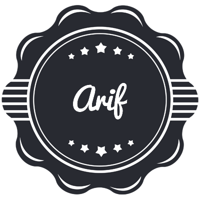 Arif badge logo