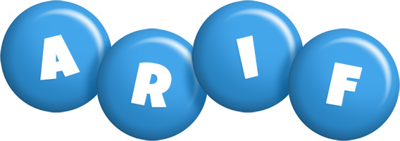 Arif candy-blue logo