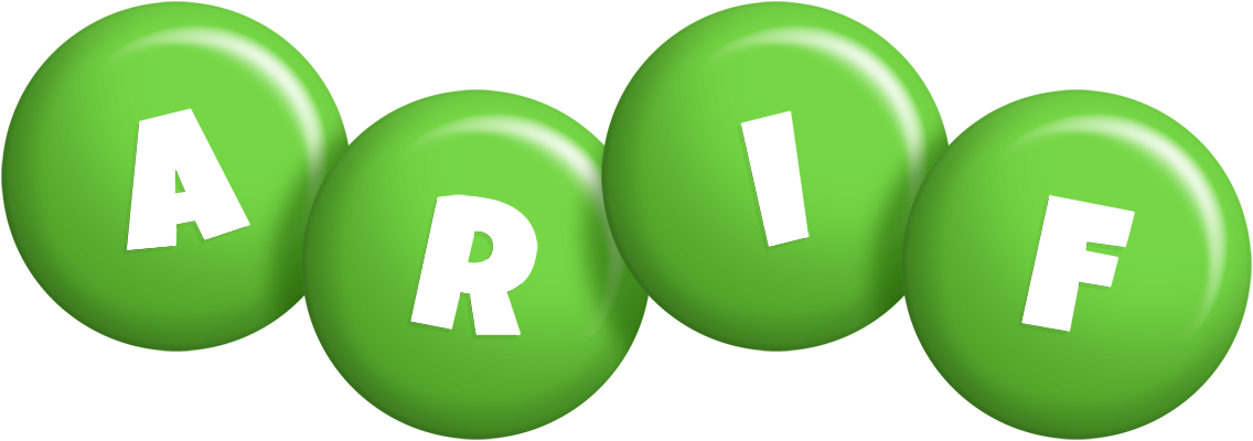 Arif candy-green logo