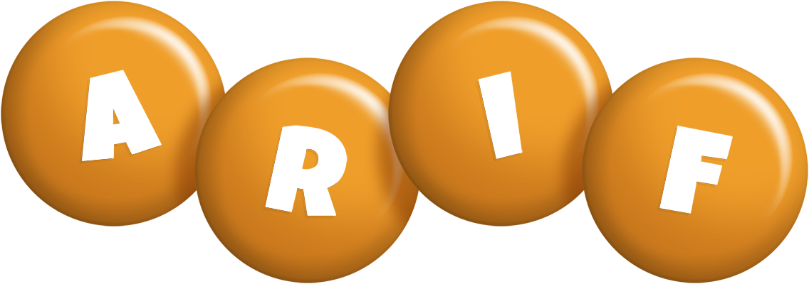 Arif candy-orange logo