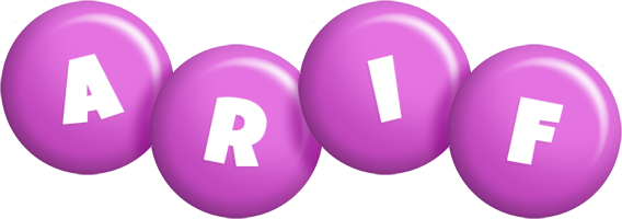 Arif candy-purple logo