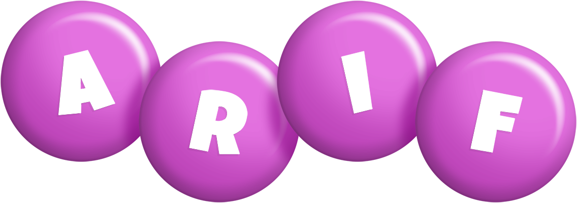 Arif candy-purple logo