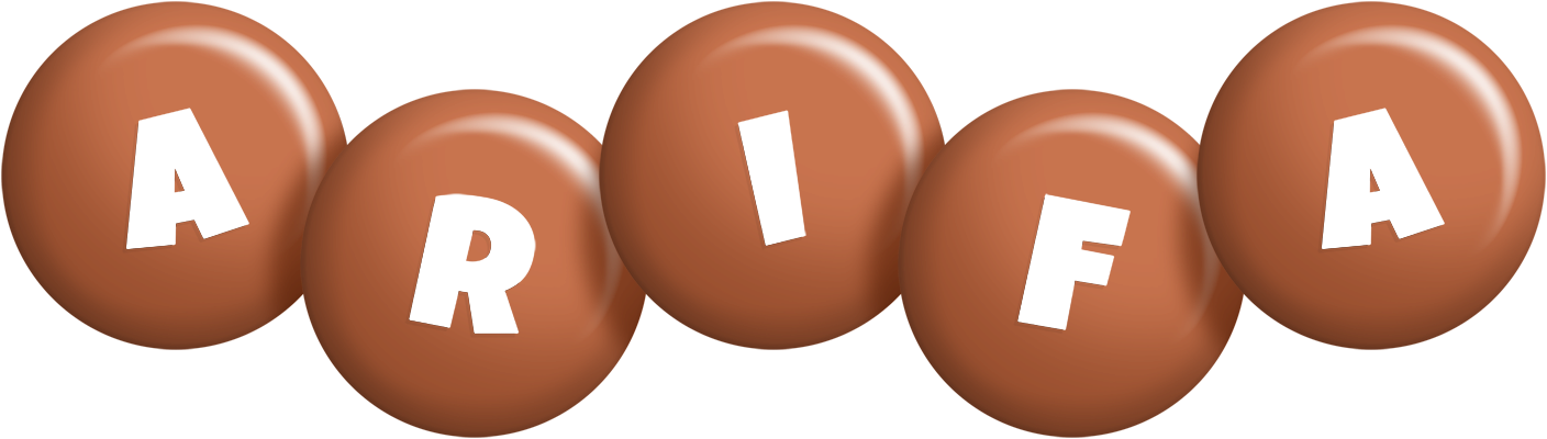Arifa candy-brown logo