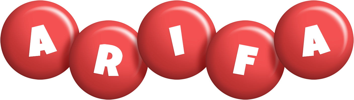 Arifa candy-red logo