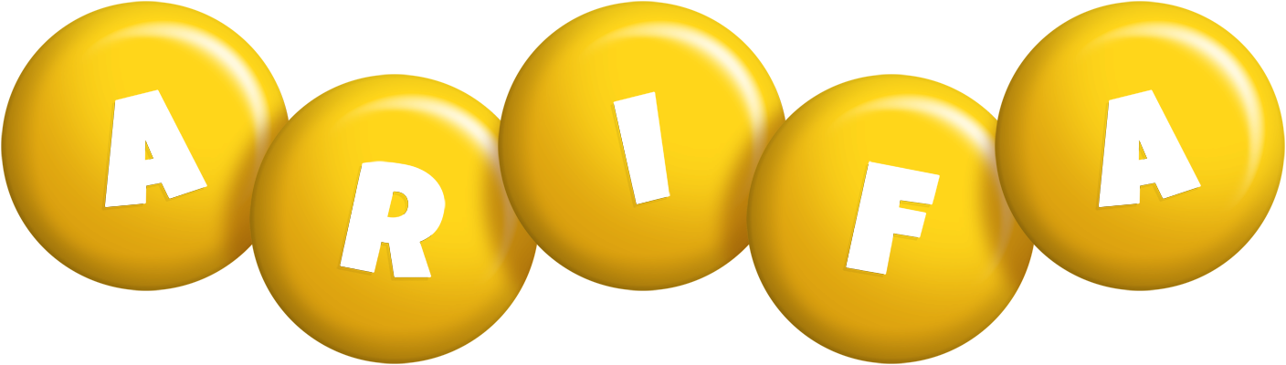 Arifa candy-yellow logo