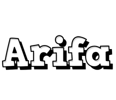 Arifa snowing logo