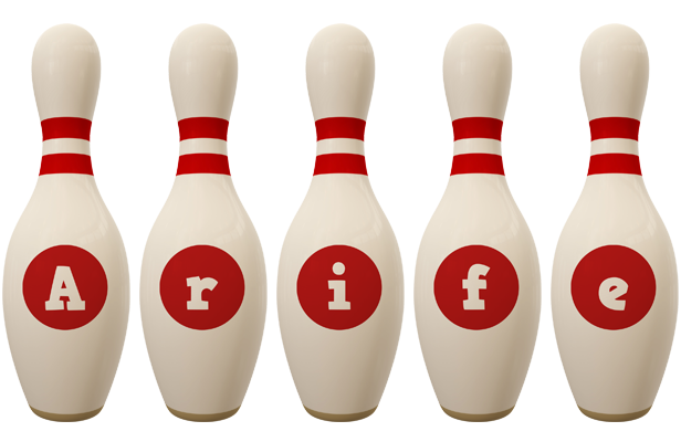 Arife bowling-pin logo
