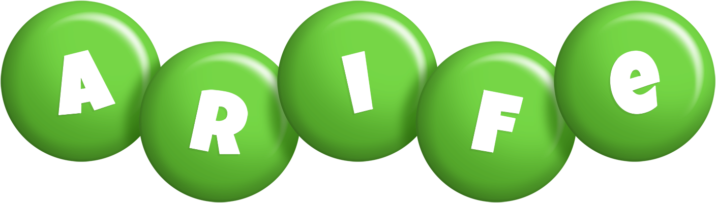 Arife candy-green logo