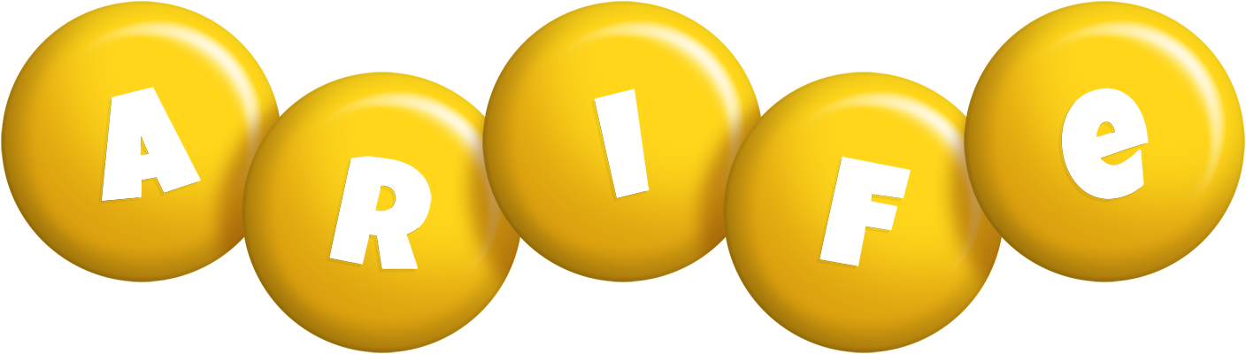 Arife candy-yellow logo
