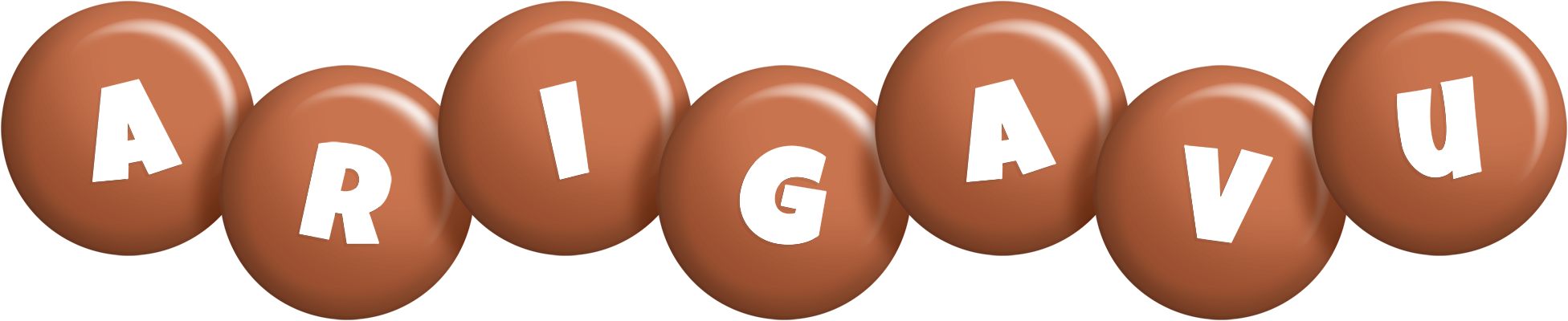 Arigavu candy-brown logo