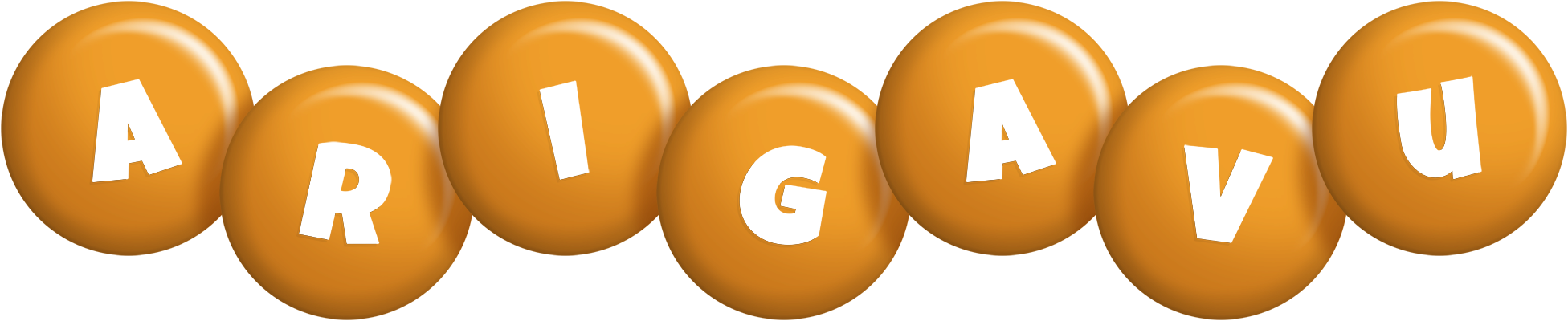 Arigavu candy-orange logo