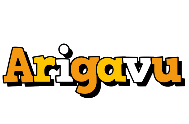 Arigavu cartoon logo
