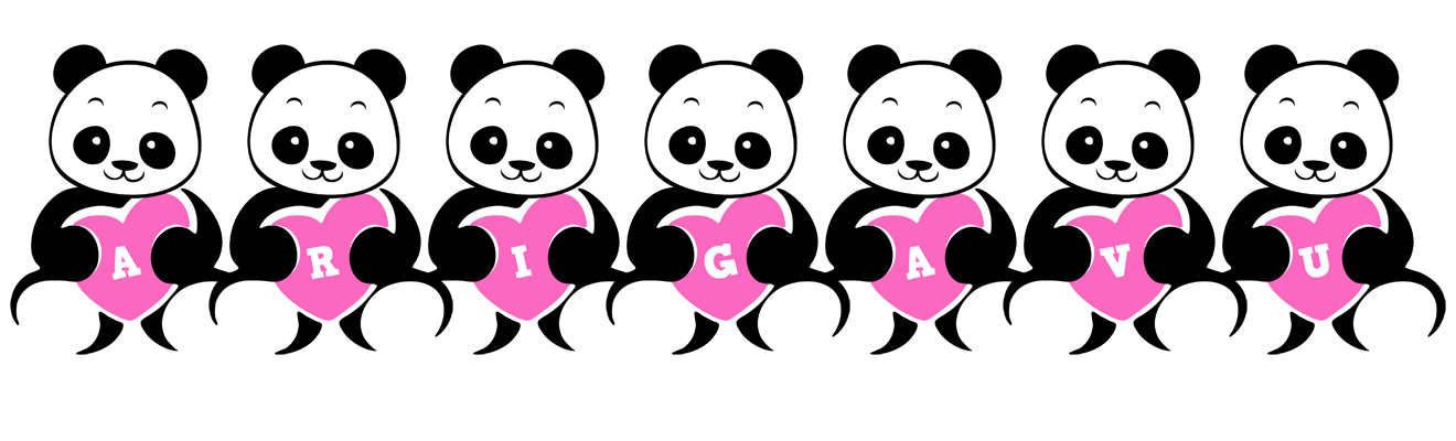 Arigavu love-panda logo