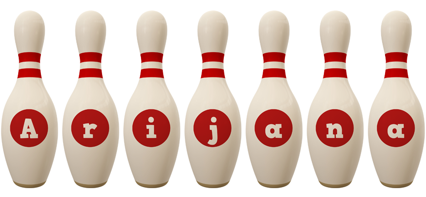 Arijana bowling-pin logo