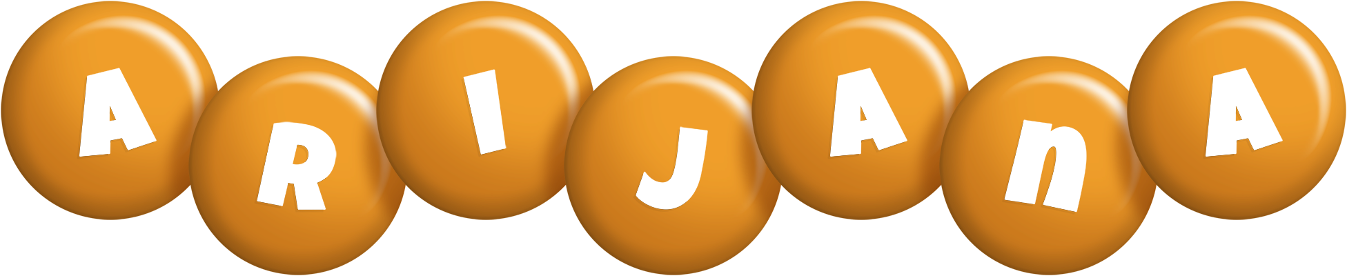 Arijana candy-orange logo