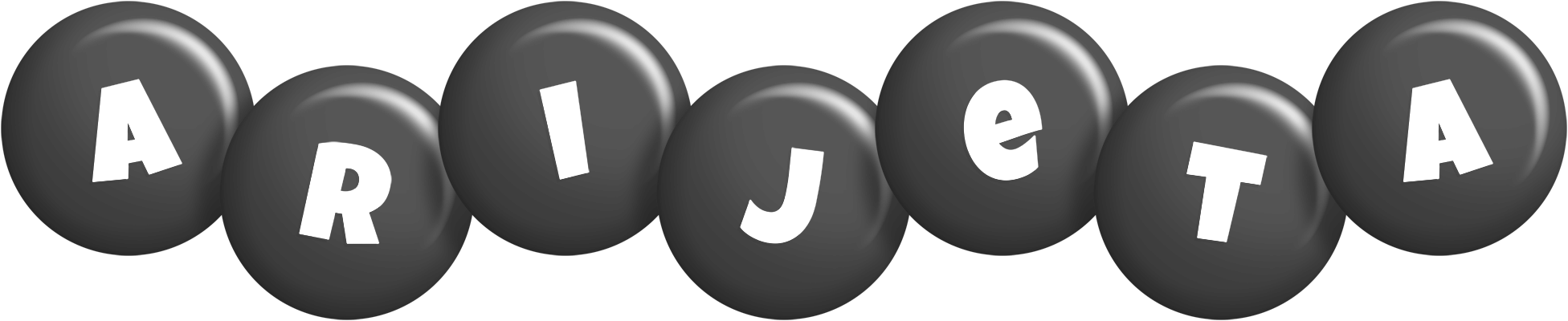 Arijeta candy-black logo
