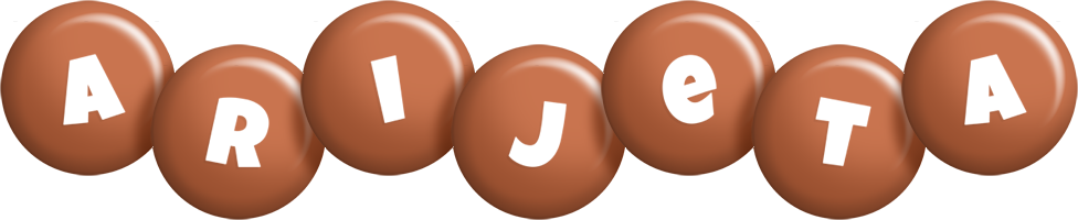 Arijeta candy-brown logo