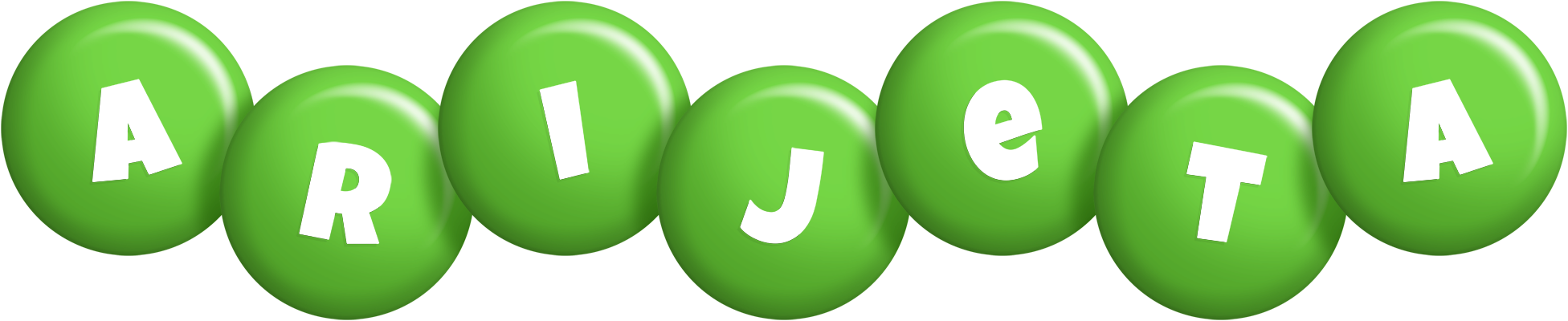 Arijeta candy-green logo