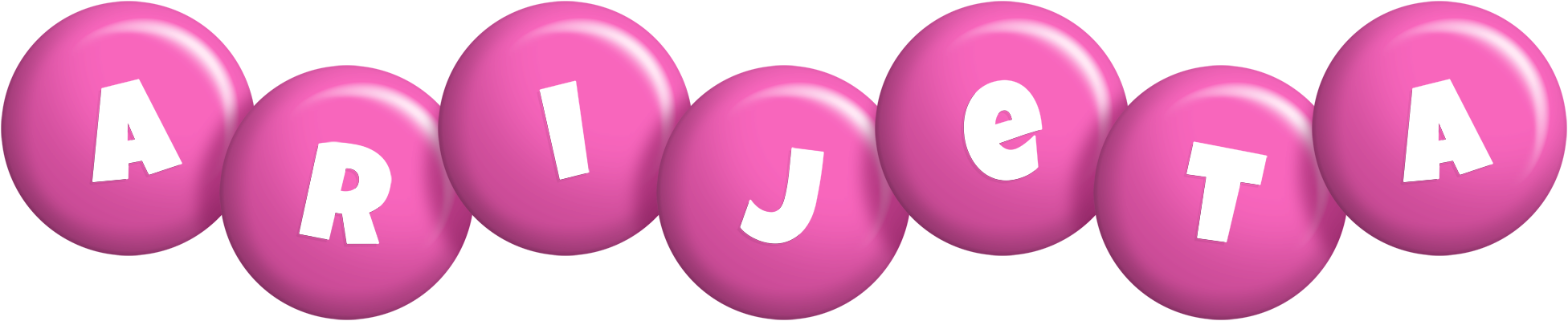 Arijeta candy-pink logo