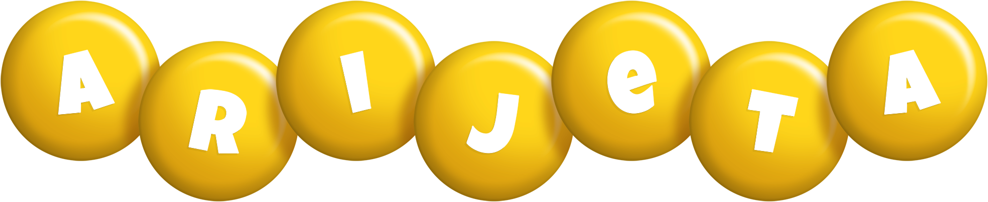 Arijeta candy-yellow logo