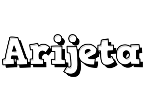 Arijeta snowing logo