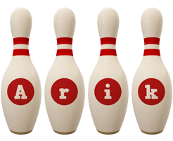 Arik bowling-pin logo