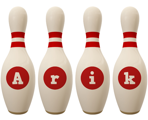 Arik bowling-pin logo
