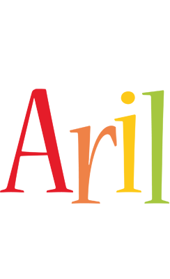 Aril birthday logo
