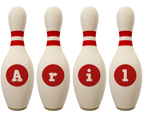 Aril bowling-pin logo