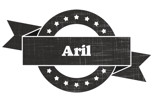 Aril grunge logo