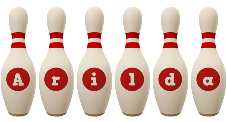 Arilda bowling-pin logo