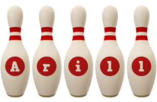 Arill bowling-pin logo