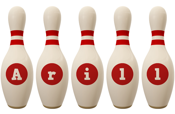 Arill bowling-pin logo