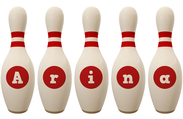 Arina bowling-pin logo