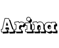 Arina snowing logo