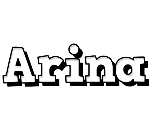 Arina snowing logo