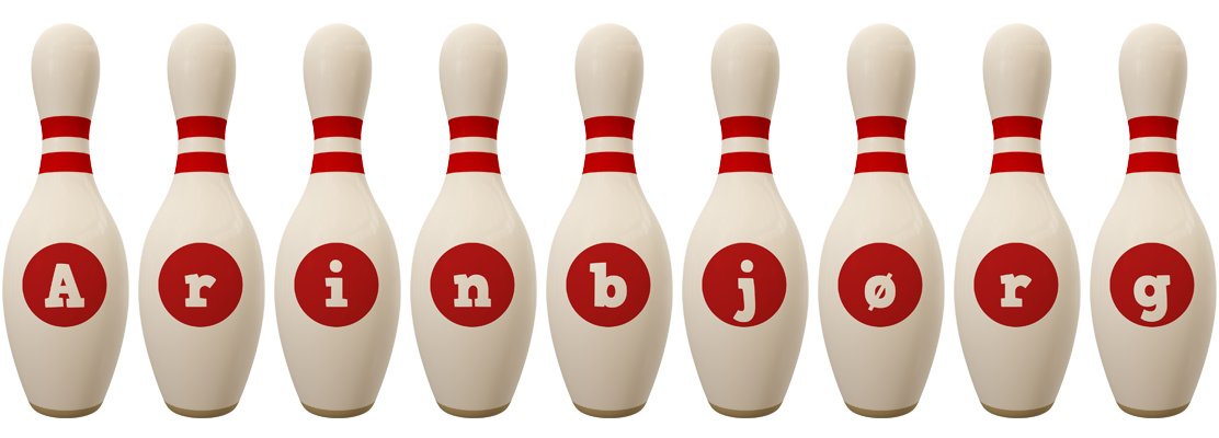 Arinbjørg bowling-pin logo