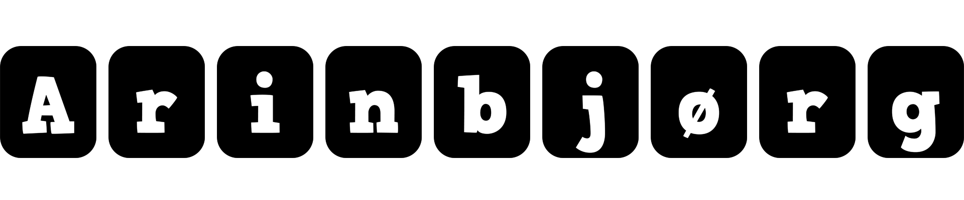 Arinbjørg box logo