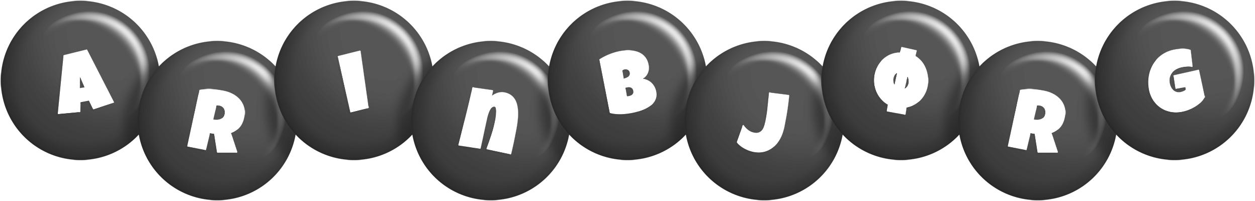 Arinbjørg candy-black logo