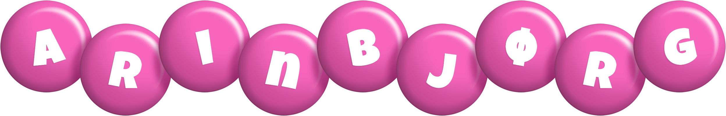 Arinbjørg candy-pink logo