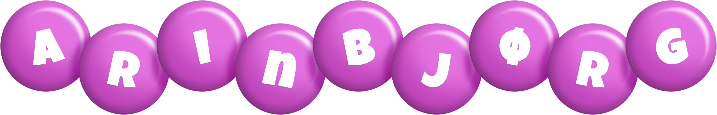 Arinbjørg candy-purple logo