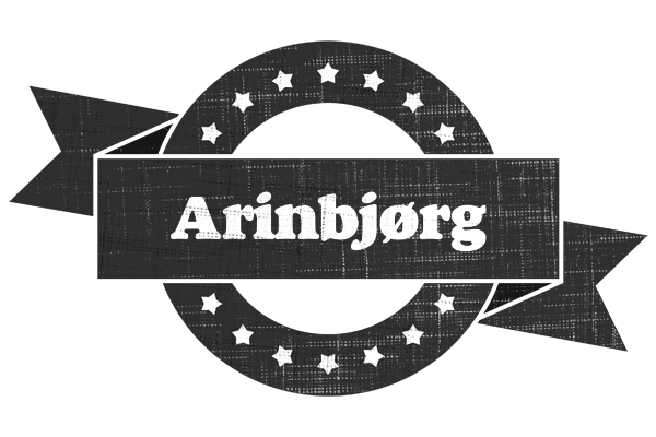Arinbjørg grunge logo