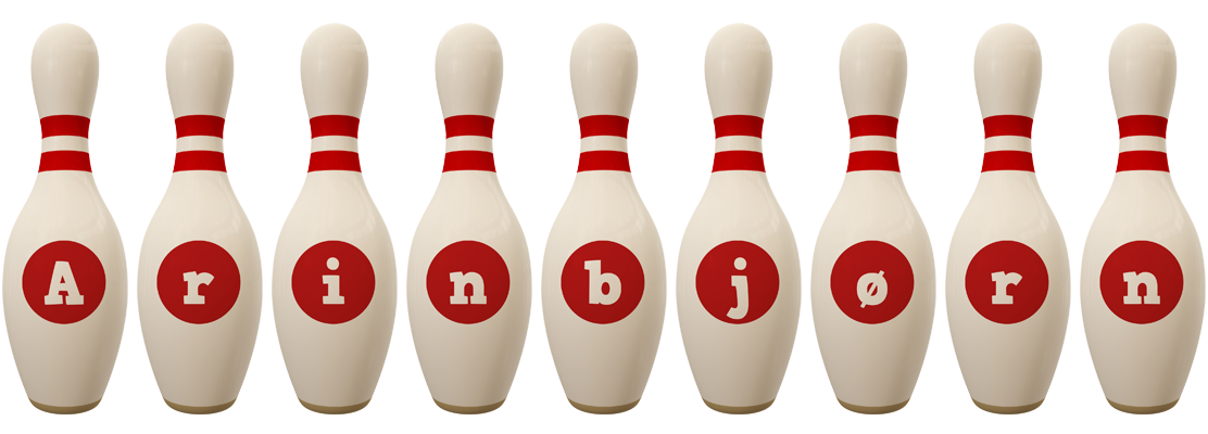 Arinbjørn bowling-pin logo