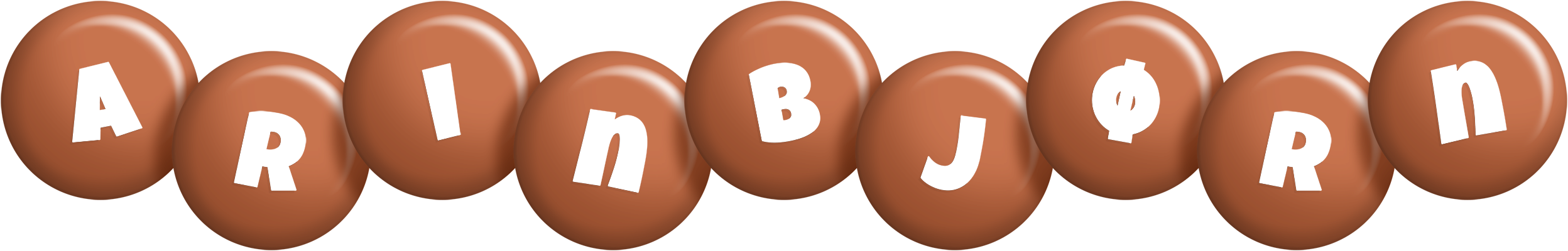 Arinbjørn candy-brown logo