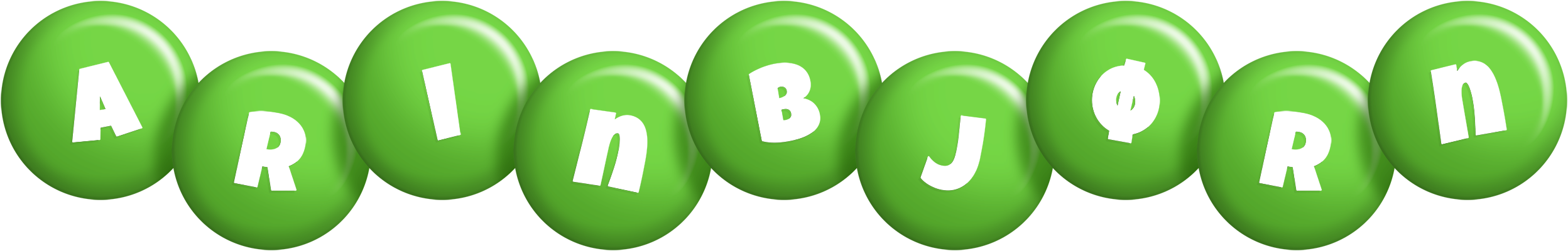 Arinbjørn candy-green logo