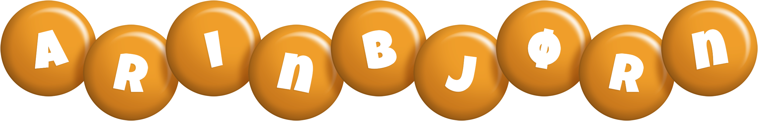 Arinbjørn candy-orange logo