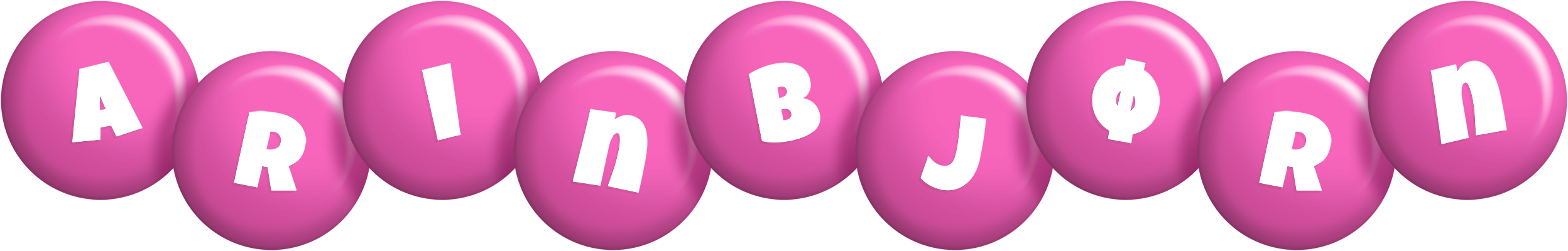 Arinbjørn candy-pink logo