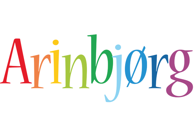 Arinbjørg birthday logo