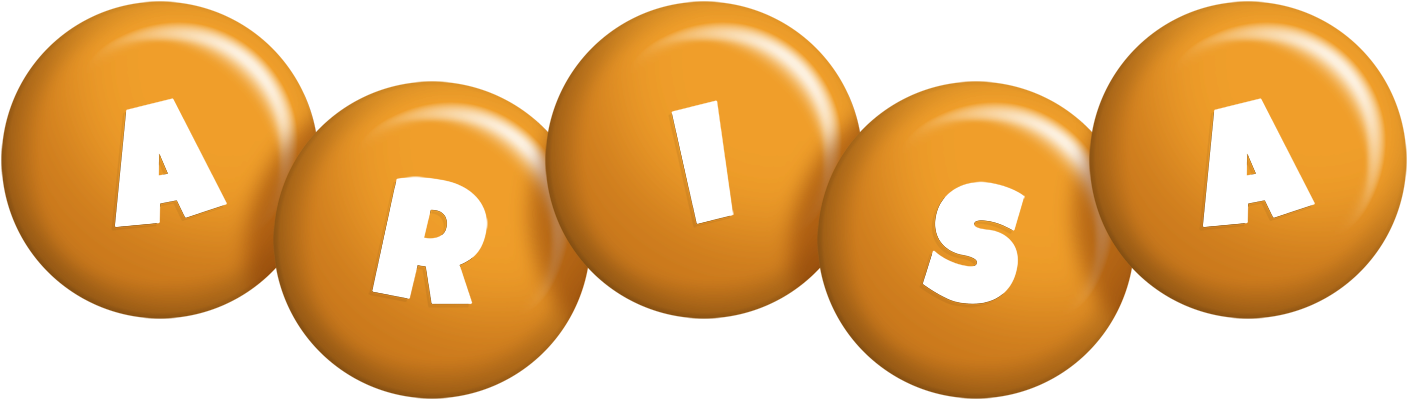 Arisa candy-orange logo